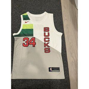 Nike Bucks #34 Gannias Antetokounmpo Jersey Sz M